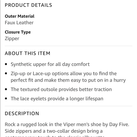 Men’s Day Five zip boots. Never worn size 12 - Picture 2 of 11